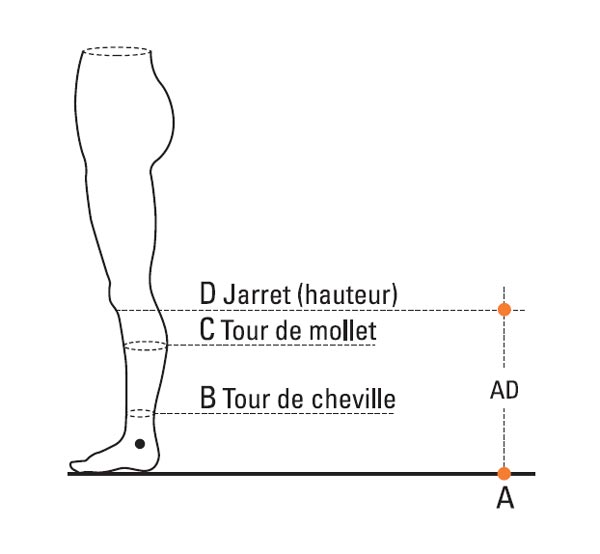 Prise de mesure Radiante Jarrets