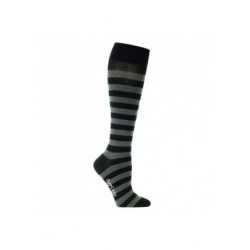 Chaussettes de contention coton fantaisie noire