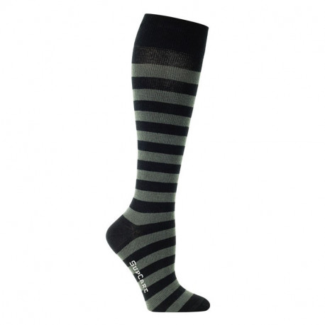 Chaussettes de contention coton fantaisie noire