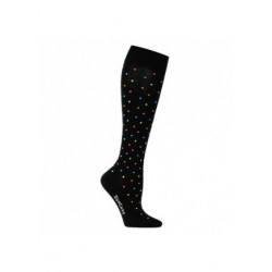 Chaussettes de contention coton- fantaisie motif confetties