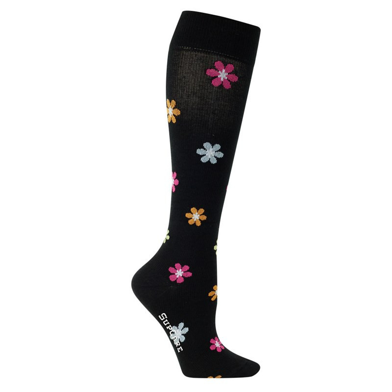 Achat chaussette de contention fantaise fleurs coton classe 1 Supcare