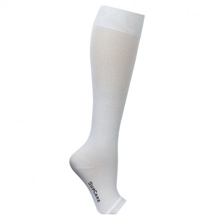 Chaussettes de contention coton pied ouvert