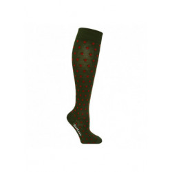 Chaussettes de contention bambou - fantaisie motif petits pois