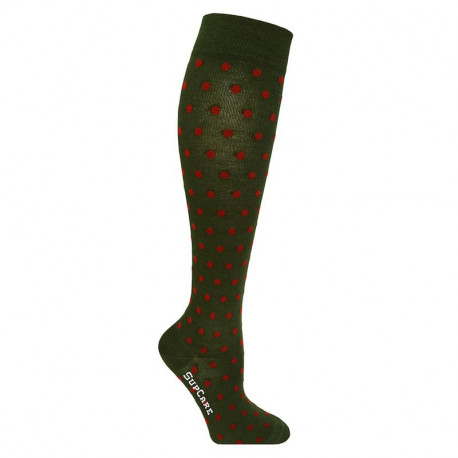 Chaussettes de contention bambou - fantaisie motif petits pois